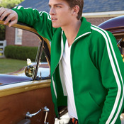 Men's Vintage Polyester Fleece Track Jacket