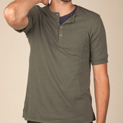 Retro Jersey Short Sleeve Henley