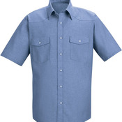 Men's Deluxe Western Style Short Sleeve Shirt