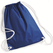 Nylon Drawstring Backpack with White Drawcords